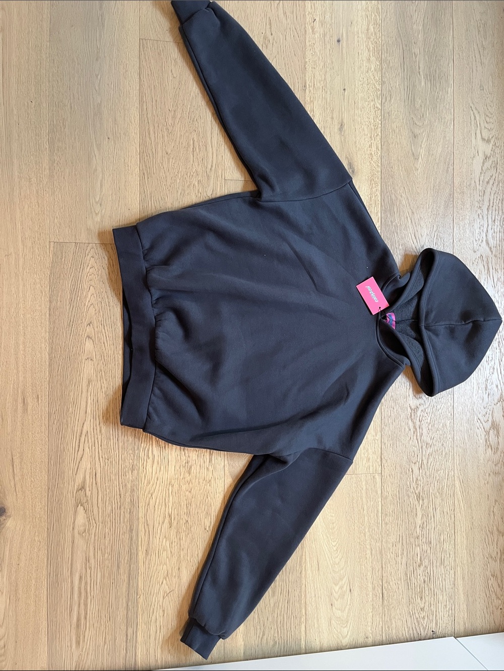 Edikted Black Women's Hooded Sweatshirt Pullover